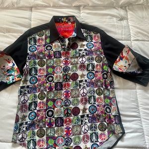 Robert Graham “Limited Edition” (RINGO) Button Down Shirt XL